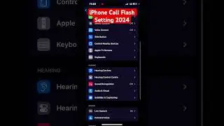 iPhone Call Flash Setting #shorts iPhone flashlight call tricks #iphonetipsandtricks #iphonefeatures