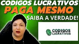 CÓDIGOS LUCRATIVOS FUNCIONA ? (🚨É GOLPE?) CÓDIGOS LUCRATIVOS PAGA MESMO? Código Lucrativo É VERDADE?