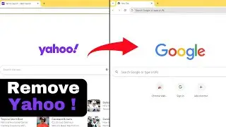 how to remove yahoo search from chrome