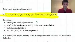 Introduction to Polynomials (Part 1: Definitions)