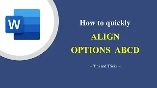 Preparing Multiple Choice Questions?  Learn how to align options ABCD in less than 2 minutes #Word