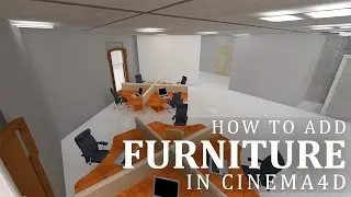 Adding Furniture in a Room using Cinema 4d