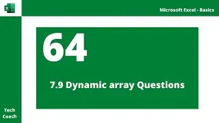 Dynamic Array Practice Exercise | Dynamic Array Questions | Unique Filter Sort Function in Excel