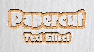 Simple Papercut Text Effect in Photoshop CC | Photoshop Text Styles