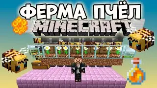 Ферма МЁДА и ПЧЕЛИНЫХ СОТ с нуля [MINECRAFT BEDROCK + JAVA]