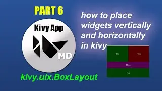 How To Align Widgets Vertically Or Horizontally In Kivy Using BoxLayout-Python Kivy Tutorial