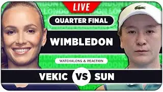 VEKIC vs SUN  |  Wimbledon 2024 Quarter Final  |  LIVE Tennis Talk Watchalong