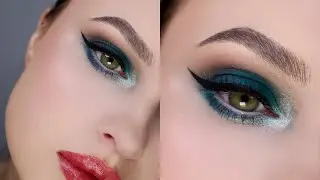 Green Smokey Eyes Makeup Tutorial *Festive vibes*