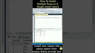 Insert Save Multiple Rows Records In SQL Server Database #sqlserver