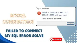 Failed to connect mysql at 127.0.0.1 with user root| solve mysql connection error |#mysql