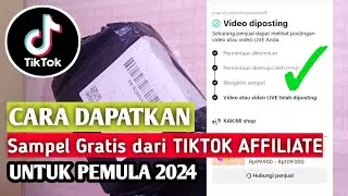 🔴 Bongkar‼️Cara dapatkan sampel gratis dari Tiktok shop Affiliate untuk pemula 2024 #tiktokaffiliate