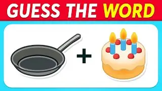 Guess the WORD by EMOJI? 🧐✅ Emoji Puzzles Quiz