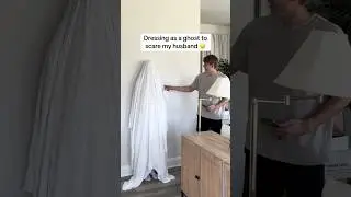 My Husband's HILARIOUS Reaction to Ghost Prank!