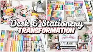 Desk + stationery organization makeover ✨ Work From Home YOUTUBER