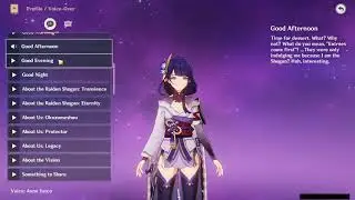 RAIDEN SHOGUN ALL VOICE LINES (ENGLISH)