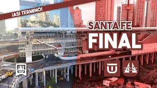 ¡Así LUCE la estación SANTA FE a 𝗛𝗢𝗥𝗔𝗦 de su INAUGURACIÓN! | Tren Interurbano Toluca, AVANCE FINAL