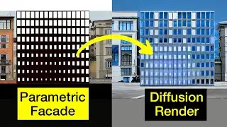 Parametric Facade & Diffusion Render