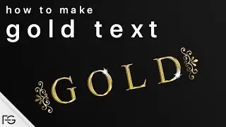 Gold Text | Photoshop Tutorial