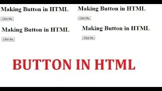 How to use button in html web page || How to make button in HTML || How to use button in HTML