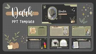 Aesthetic Dark PPT Template #19 | Animated Slide Easy Simple [FREE TEMPLATE]