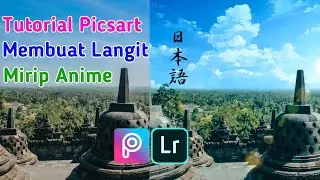 Tutorial PicsArt Edit Foto Langit Anime | Editing PicsArt