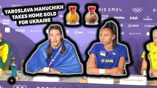 Paris 2024 Womens High Jump Press Conference, Yaroslava Mahuchikh Earns Gold