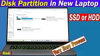 How to create disk partition in windows 11 | HP omen 16 laptop ssd partition