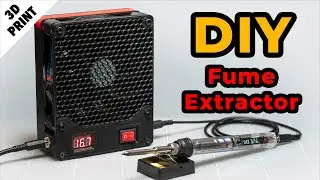 Ultimate DIY Soldering Fume Extractor with USB-C  Power Hub, Magnetic Hood and More! [3D Print]