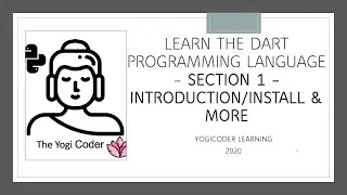 Learn The Dart  Programming Language Module1