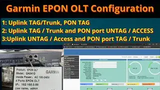 Garmin Epon OLT Configuration | How to configure Garmin GA041G Epon OLT TAG Untag Trunk mode |iTinfo