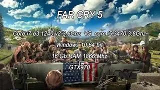 Far Cry 5 Core i7 vs core i5 3470@3.8Ghz