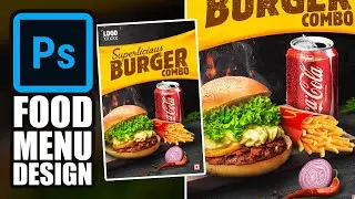 Food advertising, Menu Design | Photoshop tutorial | #photoshoptutorial #photoshopmanipulation