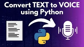 How to turn any TEXT to VOICE using python script and AI  