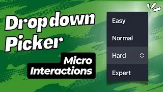 SwiftUI: Drop Down Picker - Micro Interactions - Xcode 14 - SwiftUI Tutorials