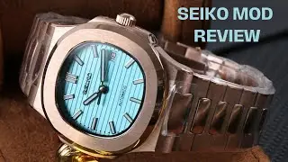 Seiko Nautilus Rose Gold MOD Tiffany Review #seikomod #watchreviews