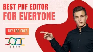 Free Zoho PDF Editor! Easy to get it - Impossible to stop using