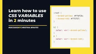 How to use CSS variables (custom properties) to create specific and reusable CSS values