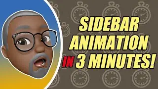 Sidebar Animation in less than 3 minutes! Made with Apple Keynote