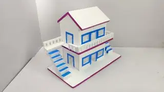 Thermocol Se Ghar Banane Ka Tarika | Thermocol House For School Project | Diwali House Thermocol