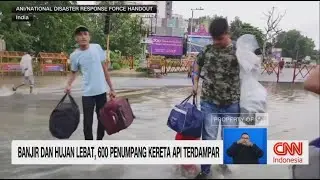 Banjir dan Hujan Lebat, 600 Penumpang Kereta Api Terdampar