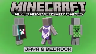 Get ALL 3 Minecraft 15th Anniversary Capes for Java & Bedrock