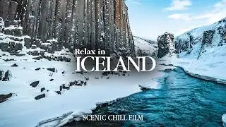 CHILL IN ICELAND 4K | Beautiful Landscapes, Relaxing Music & Nature Sounds