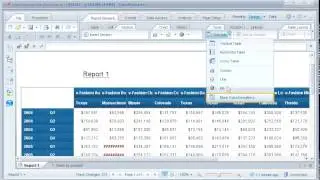 Change the layout of a table: SAP BusinessObjects Web Intelligence 4.0