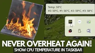 🌡️ How to Show CPU Temperature on Windows 11 Taskbar (Easy & Quick) | Keep Your PC Cool!