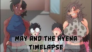 May and the Hyena - Art Timelapse