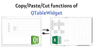 ❓How to create the direct copy and paste functions between QTableWidget and Excel in PyQt6