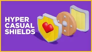 How to create hyper casual shields models for game // Fast modelling in blender