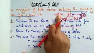 minimization of DFA | TOC  | Lec-23| Bhanu Priya