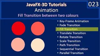 Animation | Fill Transition | JavaFx 3D Tutorials #23