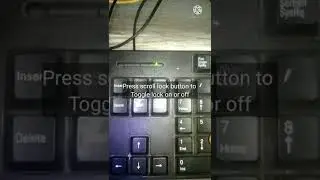 (scroll lock) how to use this.  keyboard trick